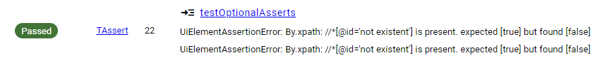 Optional Assert Pass