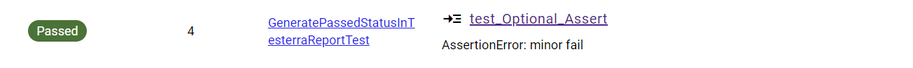 Optional Assert Pass