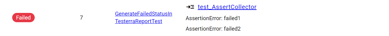 Failed collected assertions